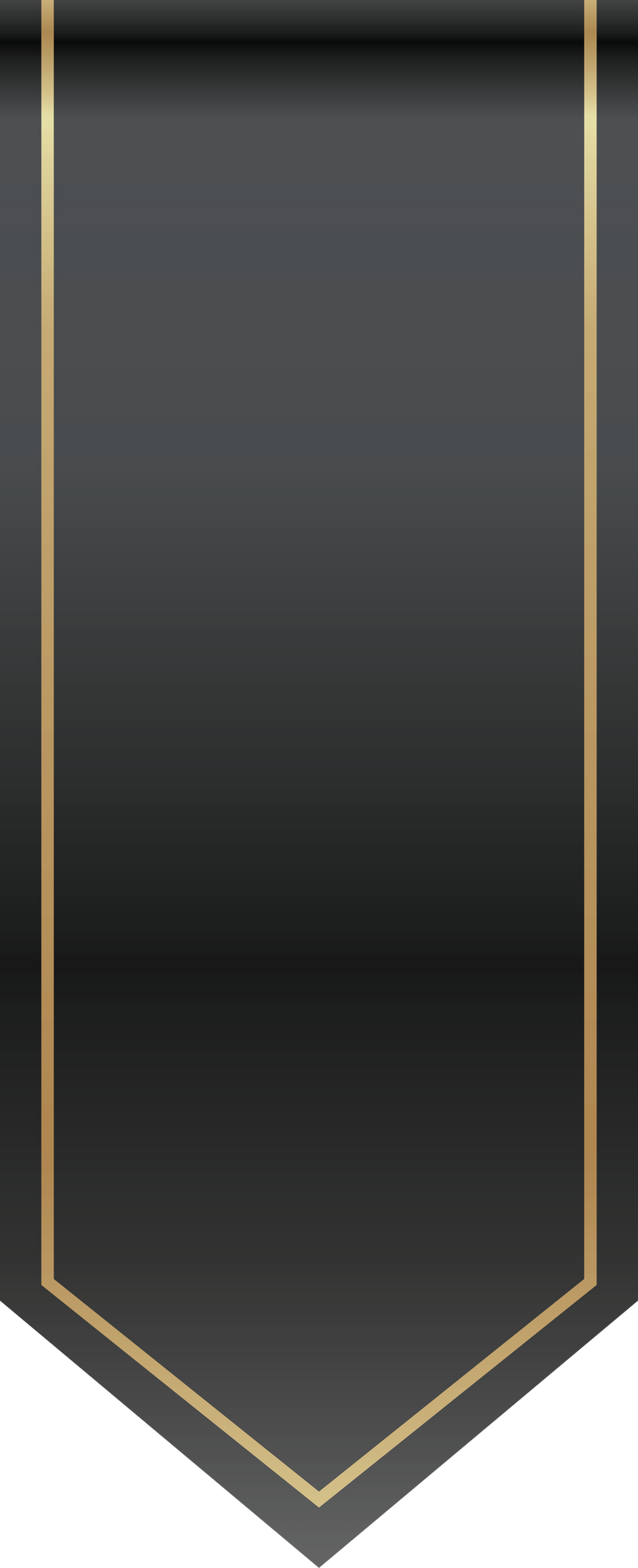 Black Gold Ribbon Label